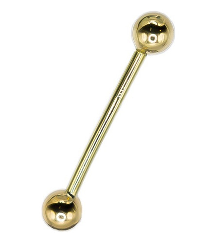 Piercing Lengua Oro 18k Barra 5mm - Copawa Joyas