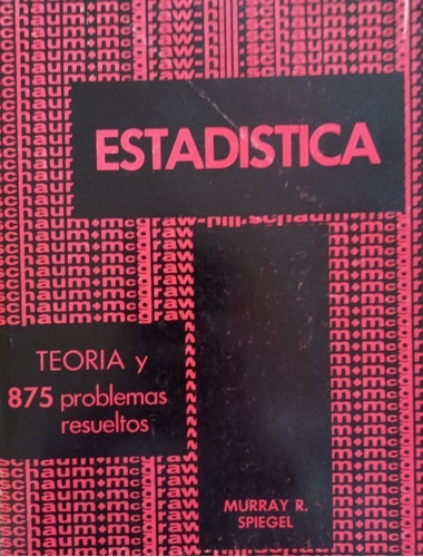 Libro Estadística 875 Problemas Resueltos Año 1970