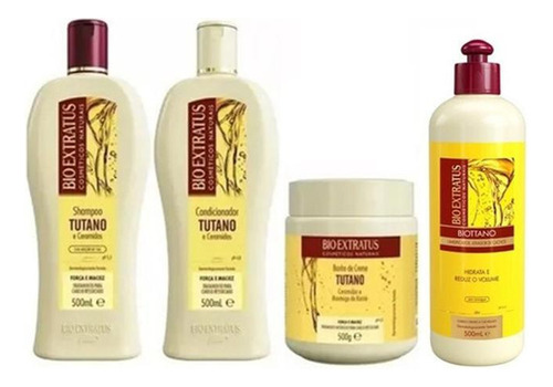  Kit Tutano E Ceramidas Shampoo Condicionador Biottano Creme