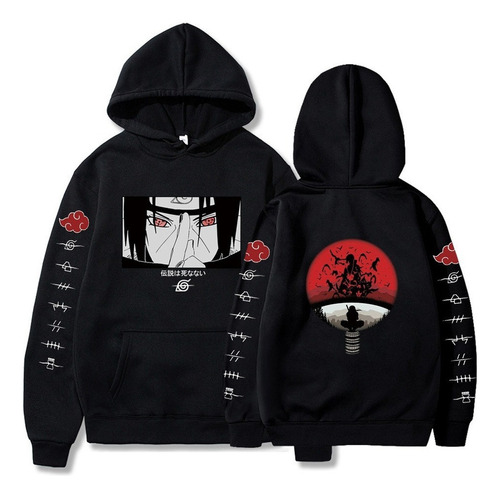 Sudadera Naruto Itachi Uchiha Con Mangas