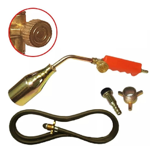 Soldador Soplete A Gas Techista Membrana 10 Kg Boca 38mm