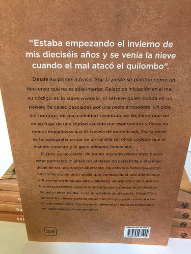 Soy La Peste - Guillermo Saccomanno - Planeta