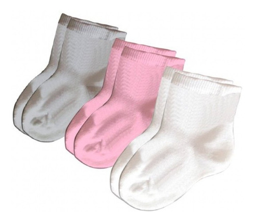 Imagem 1 de 1 de 3 Pares De Meias Feminino 24 A 48 Meses Unik Mc1904cc-fg