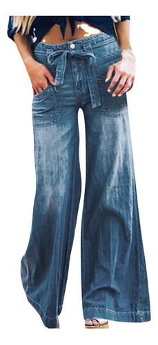 Pantalones A La Moda S Para Mujer, De Cintura Alta, Holgados