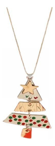 6 Colar Com Pingente De Árvore De Natal, Joias De Natal