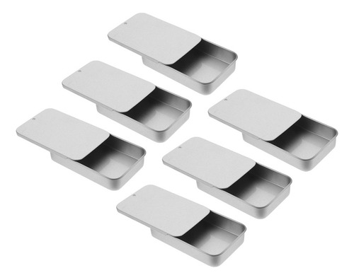 Salve Tins, Caja De Lata Con Tapa Corredera, 6 Unidades