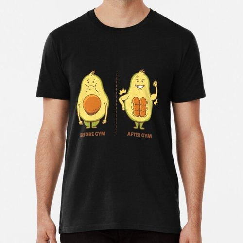 Remera Before Gym After Gym Funny Avocado Algodon Premium