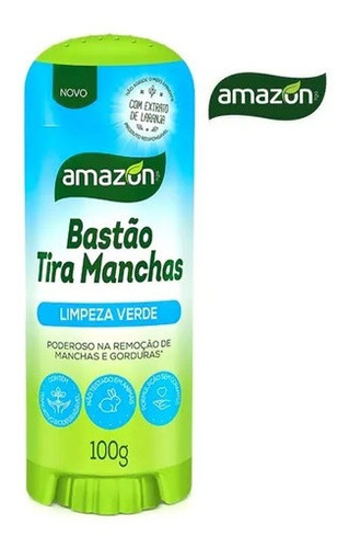 Bastão Tira Manchas Roupas Remove +de 70 Tipos Limpeza Verde