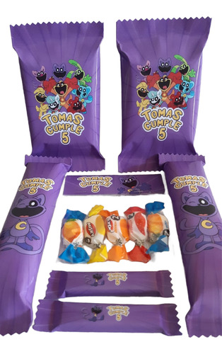 Candy Bar Catnap Golosinas Personalizadas 10 Niños