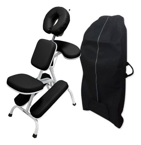 Kit Cadeira Quick Massage Shiatsu Legno Com Bolsa Transporte