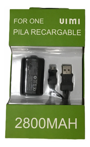 Imagen 3 de 6 de Kit De Carga Y Juega Para Control Xbox One Bateria 2800mah
