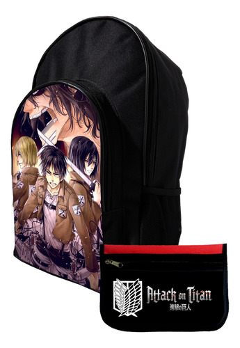 Mochila Y Cartuchera Promo Attack On Titan #578