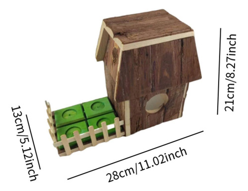 Wood Hamster Ocultação Dormindo Hamster Hamster Villa