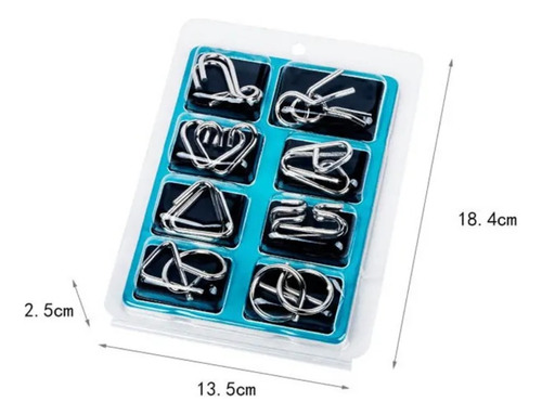 Butebuy Baffling Puzzle 3d 8 Piezas Azul