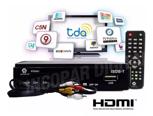 Decodificador Sintonizador Tv Tda Tdt Hdmi Rca Full Hd Usb