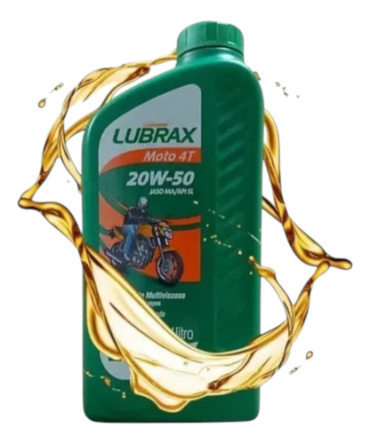 Óleo Lubrax 20w-50 4t Moto 1l - Kit Com 2 Unidades
