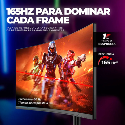 Monitor Gamer Curvo 34 Tecmiyo 1ms Hdr10 Wqhd Rgb
