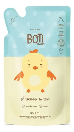 O Boticário Boti Baby Refil Shampoo Suave 350ml