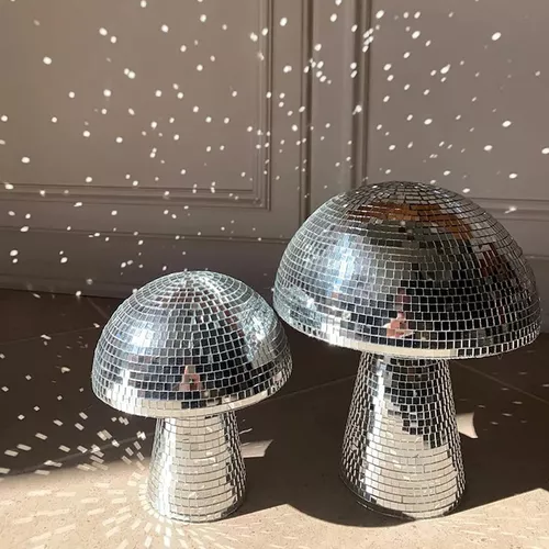 COMO FAZER COGUMELHO ESPELHADO - LUMINÁRIA ESPELHADA DE COGUMELO - MUSHROOM  DISCO BALL 