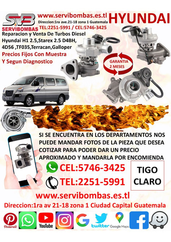 Turbo Hyundai County 3.3 D4al Gt1749s En Guatemala