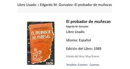 Edgardo M. Gonzalez: El Probador De Muñecas