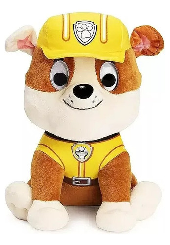 Paw Patrol Peluche Mediano 23cm Marshall Rubble Original