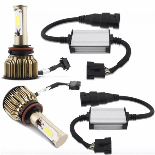 Kit Xenon Lampada Ultra Led H27 35w C Cooler Canceler Canbus