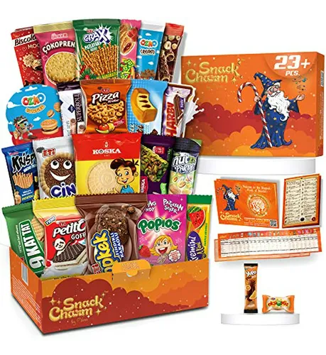 Caja De Snacks Exóticos Internacionales, Dulces Del Mundo -