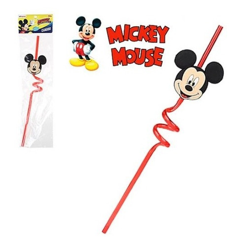 Imagem 1 de 5 de Canudo Reutilizável Mickey Mouse Disney 1 Unidade Etihome
