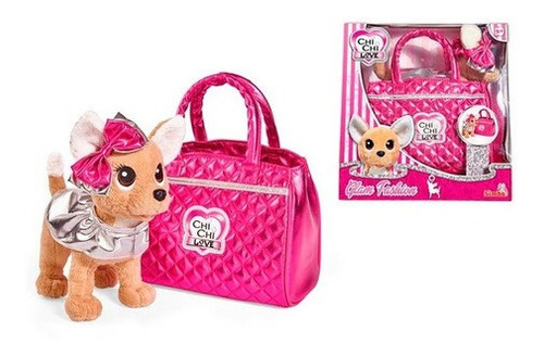 Chichi Love Glam Fashion Perrito Peluche C/ Bolso 3125