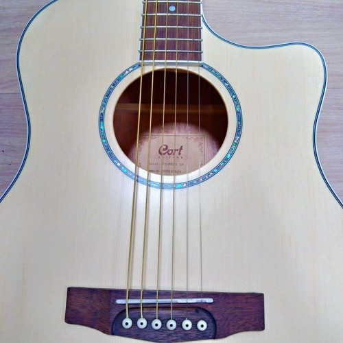 Imagem 4 de 10 de Violão Cort Ga Medx Op Grand Auditorium Natural Cap Ce306t