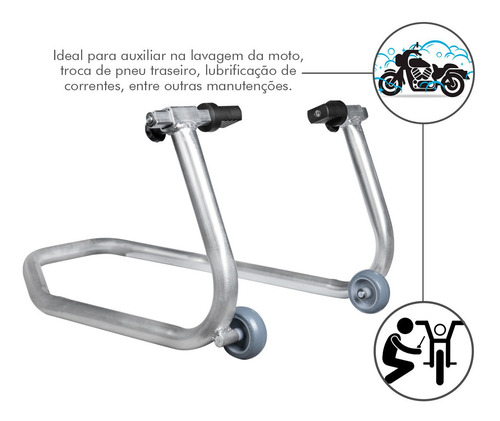 Imagem 2 de 10 de Cavalete Universal Traseiro Moto Mt 03 R3 Mt 07
