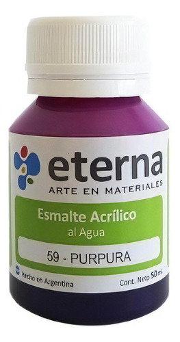 Esmalte Acrilico Al Agua Eterna X 37ml Color del óleo 59 PURPURA