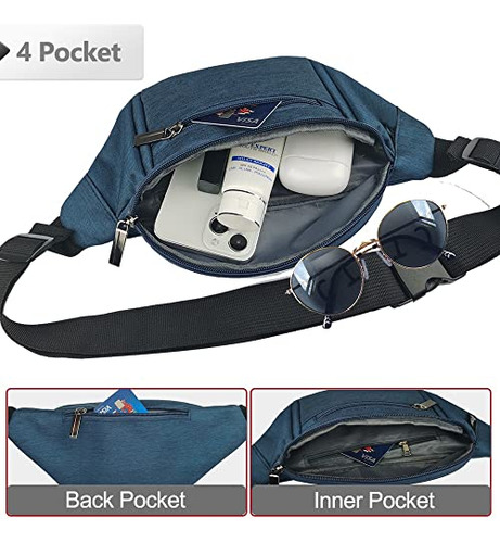 Riñonera Para Hombre Y Mujer, Bolsa De Cintura Tipo Bandoler