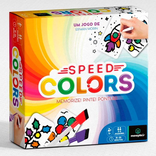 Speed Colors Memorize! Pinte! Pontue! Jogo Infantil Meeplebr