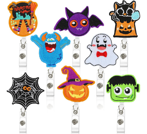 Carretes De Insignias De Halloween Retráctiles, 8 Pcs ...