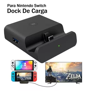 Adaptador Hdmi 4k Base Dock De Carga Para Nintendo Switch