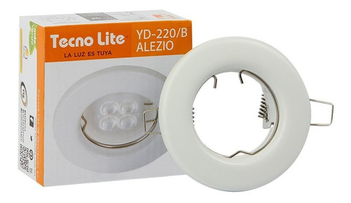 Pack 6 Balas De Incrustar, Blanco, Base Gu10, Interior