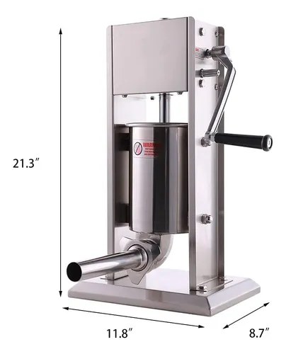 Sv-3-4 2 In 1 Sausage Stuffer Machines, 7lb/3l, Sliver