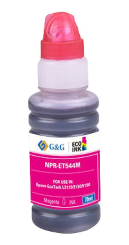 Tinta T544 C/boquilla Para Epson L3110/l3158/l6160 Gyg