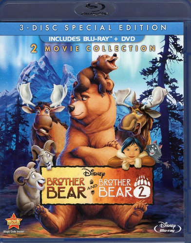 Blu-ray + DVD Brother Bear 1 & 2 / Tierra De Osos 1 Y 2