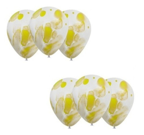 Globos Marmolados Globby 12 Pulgadas Varios Colores X 10 Uni