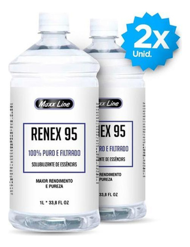 Renex 95 Aroma Max 1 Lt Kit 2x1l - Tensoativo Não Iônico