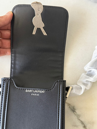 Bolsa Mariconera Sl No Gucci Louis Vuitton Versace Chanel Negro Lisa Níquel Negro (Usado)