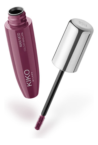 Máscara Maxi Color de Kiko Milano Mod Color 03, color ciruela