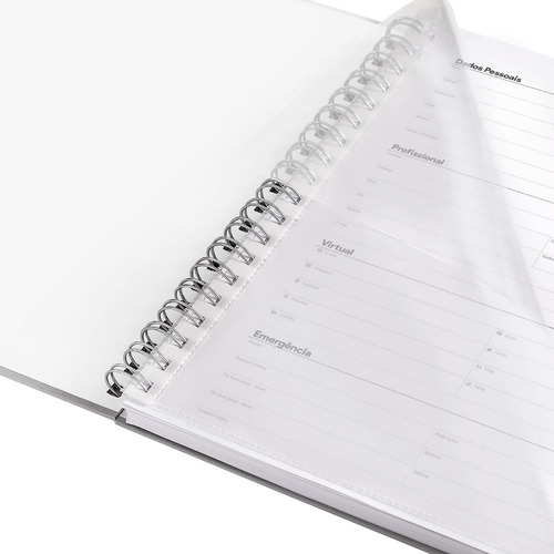 Caderno Plus Monograma Floral Verde Letra N 14x20 100 Fls