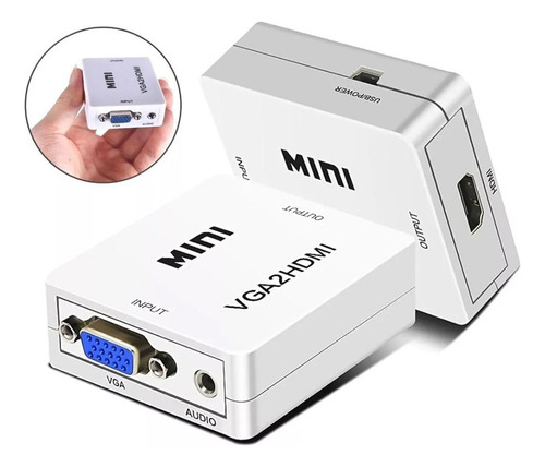 Conversor De Vídeo E Áudio Vga Para Hdmi Inova - Zjt-50002