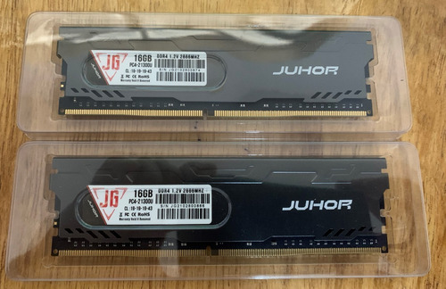 Imagem 2 de 2 de Memória Desktop Ddr4 16gb 2666mhz Juhor