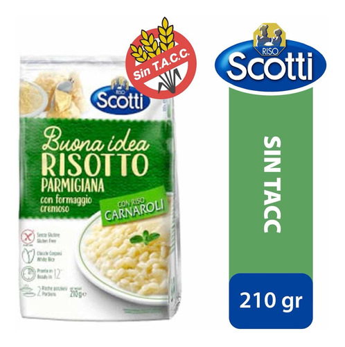 Risotto Carnaroli Scotti Con Parmesan Italiano Sin Tacc X210