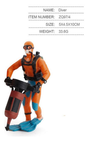 Figuras De Acción De Decoración Juguetes Buzo 4pcs